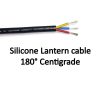 Silicone lantern cable 1.5mm 3 core. 180° centigrade