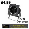 short nose par 56 parcans like new with working lamps