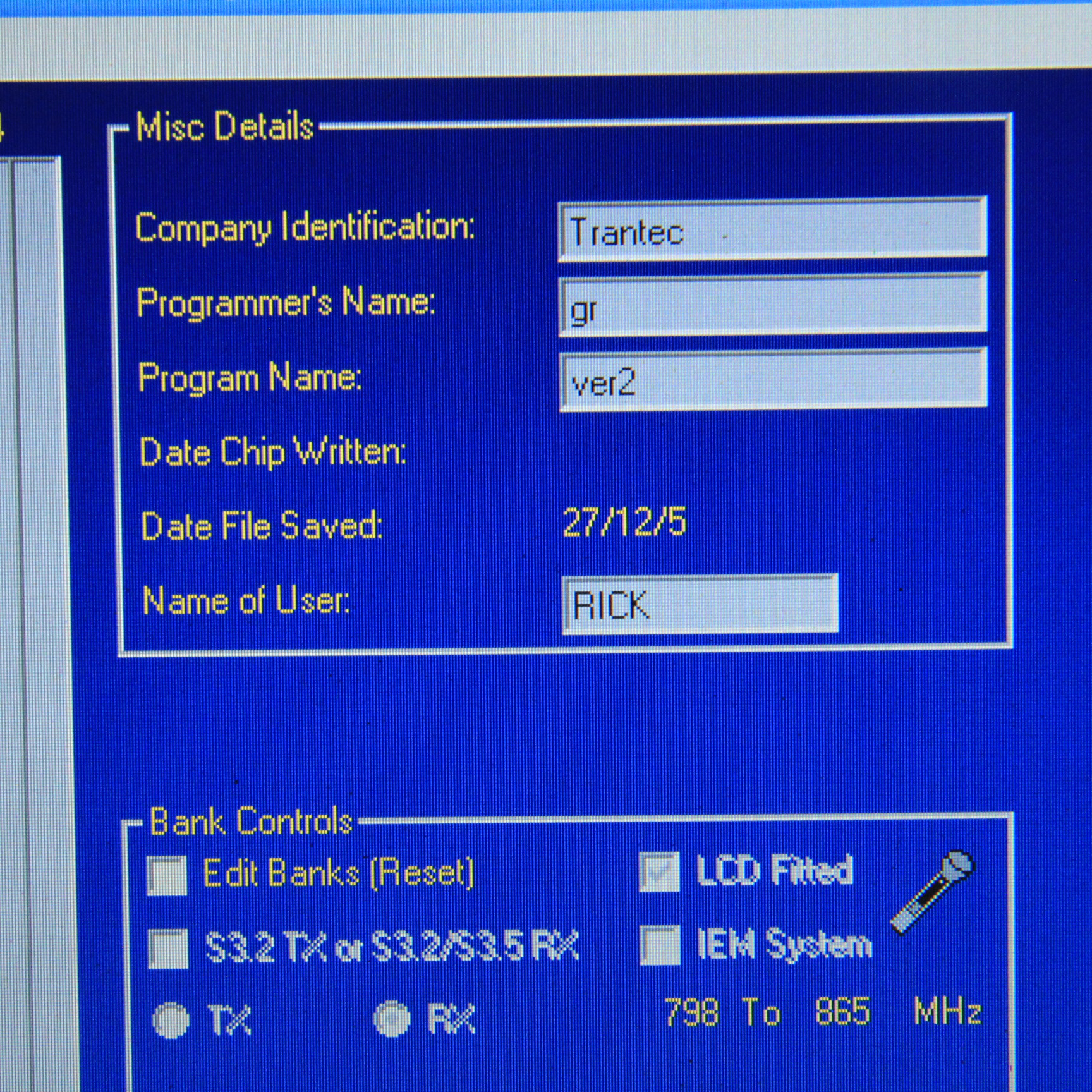 Programming kit for Trantec s4000 s4.5 s3500 - Windows Xp computer needed - Image 3